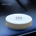 Round solid balm car decoration with floral fruity fragrance in three styles