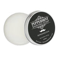 Mint scented men's shaving soap in aluminium box, handmade with pure natural balm for a refreshing shave