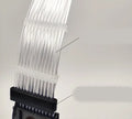 25 cm transparent silver-plated computer case cable extension with RGB light row for power supply