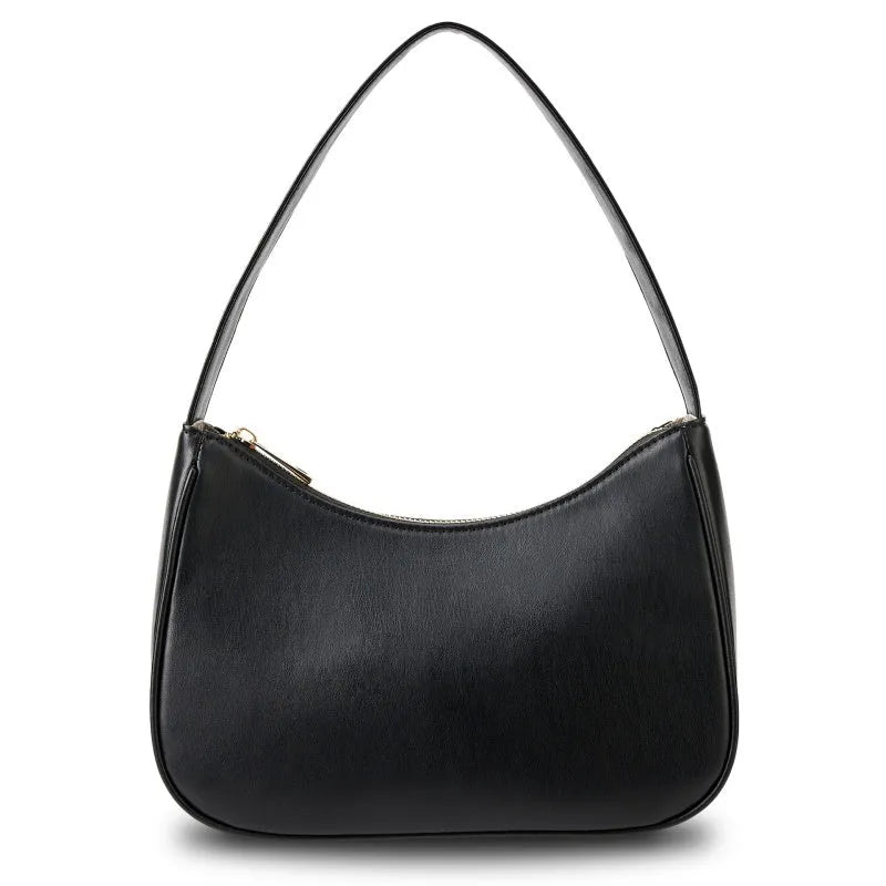 Simple retro waterproof PU leather shoulder bag in multiple colour options
