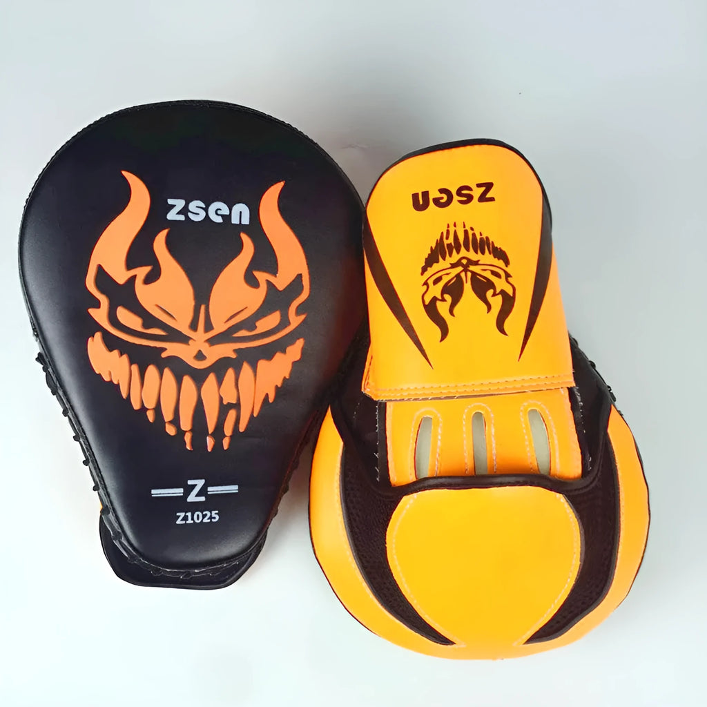 Boxing training hand target PU childs punch mitt orange colour for youth sparring