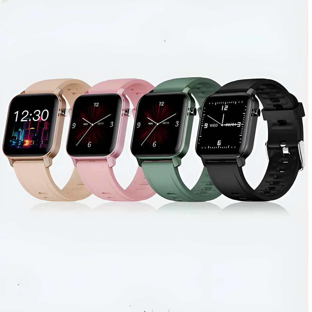 M2 smart bracelet watch with colour screen and silicone band, shown displaying health metrics.
