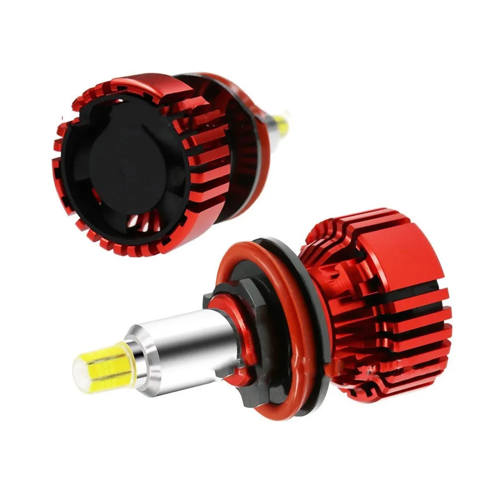 Spotlight 360 degree LED car headlight bulb with aluminium and copper construction, 36W, universal fit
