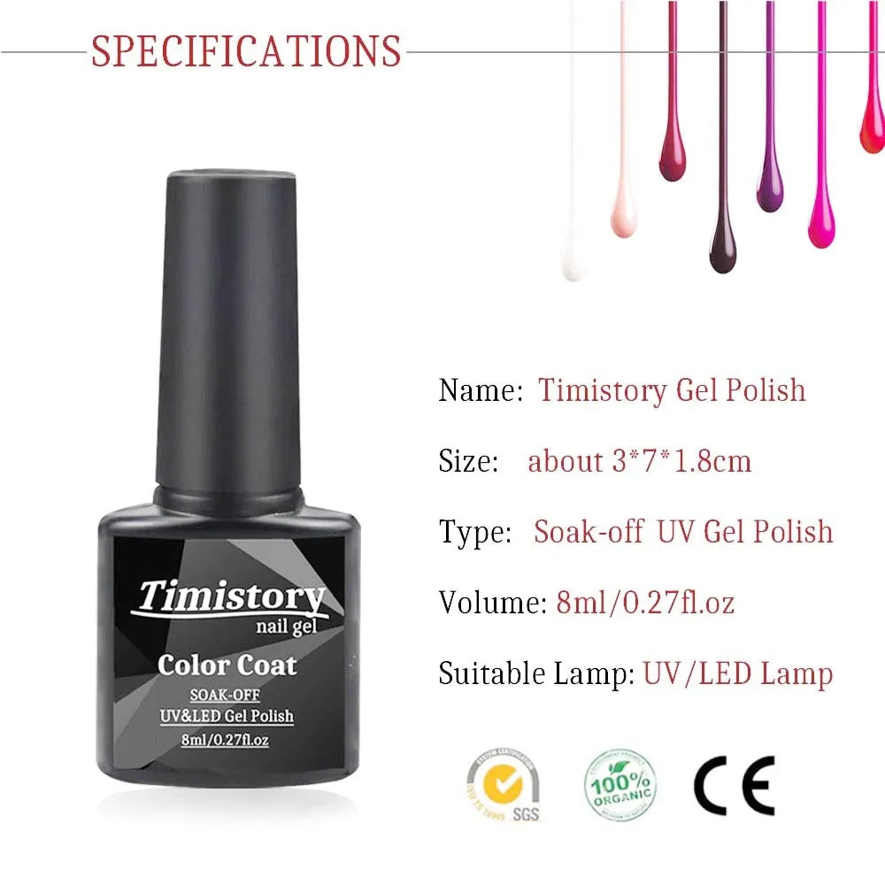 80W nail phototherapy machine set with gel lamp and 20 colour nail polish bottles by Santilady