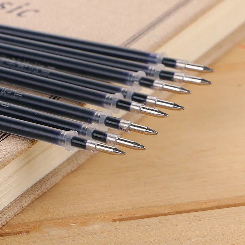 Automatic fade away pen set with holder, case and eight refills for temporary writing