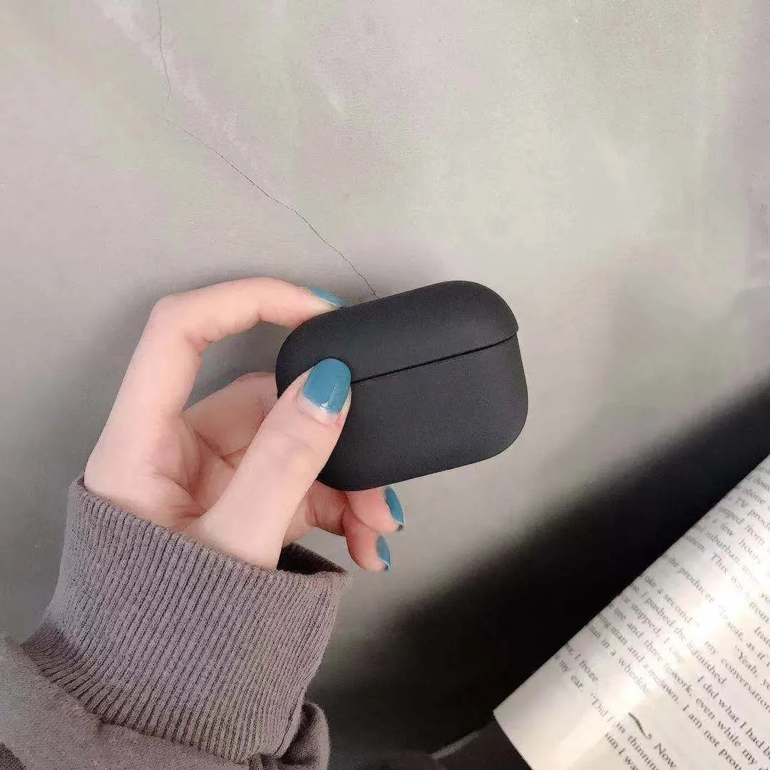Clear plastic protective case for AirPods Pro earbuds in a selection of colours.