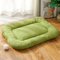 Brown removable cover pet cooling bed kennel for small-medium dogs and cats