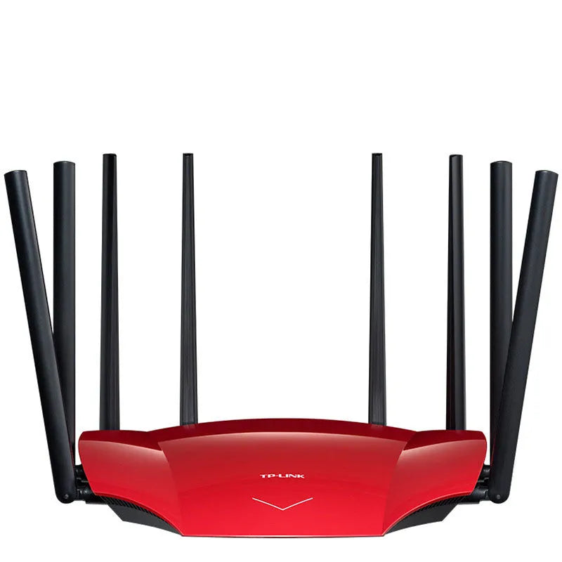 Dual band wireless router with 4 Ethernet slots and built-in firewall