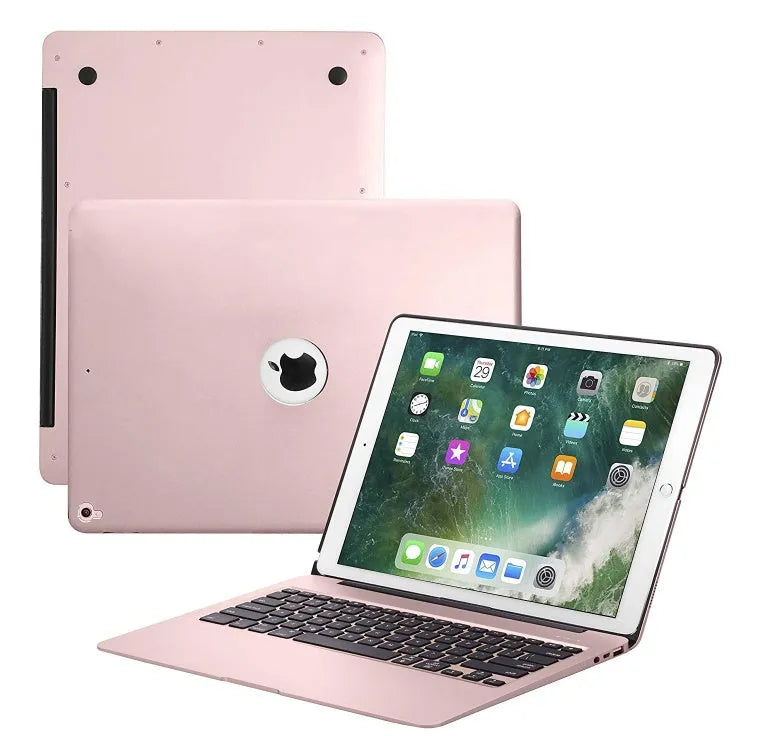 F07 full metal aluminium Bluetooth keyboard for iPad Pro 12.9 inch, silver finish with rechargeable battery