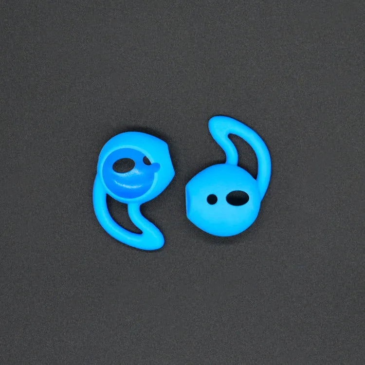 Silicone ear caps for AirPods in various colours showing left and right ear options