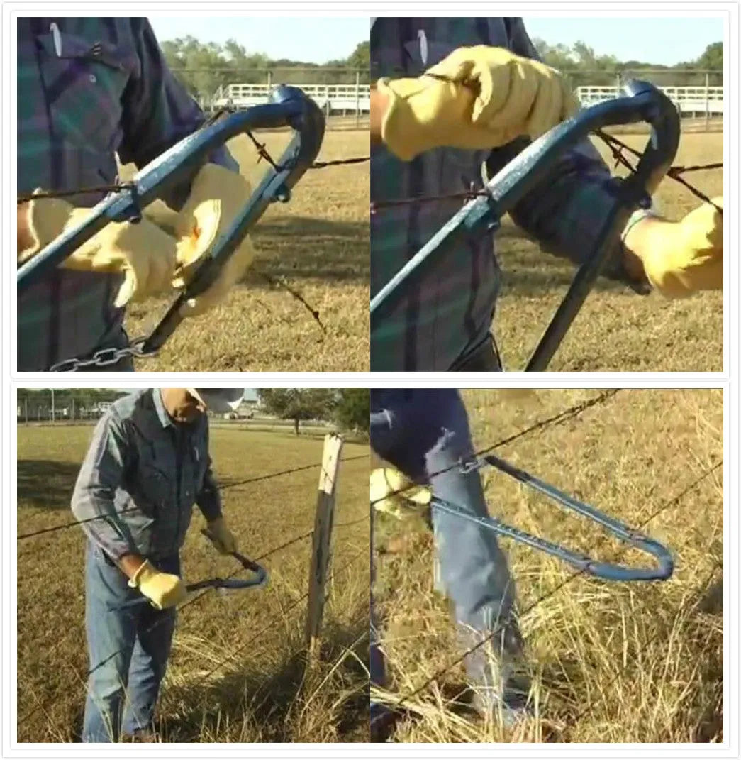 Texas Fence Fixer blue metal fence post puller with 48cm length for extracting posts up to 1000 kg pressure