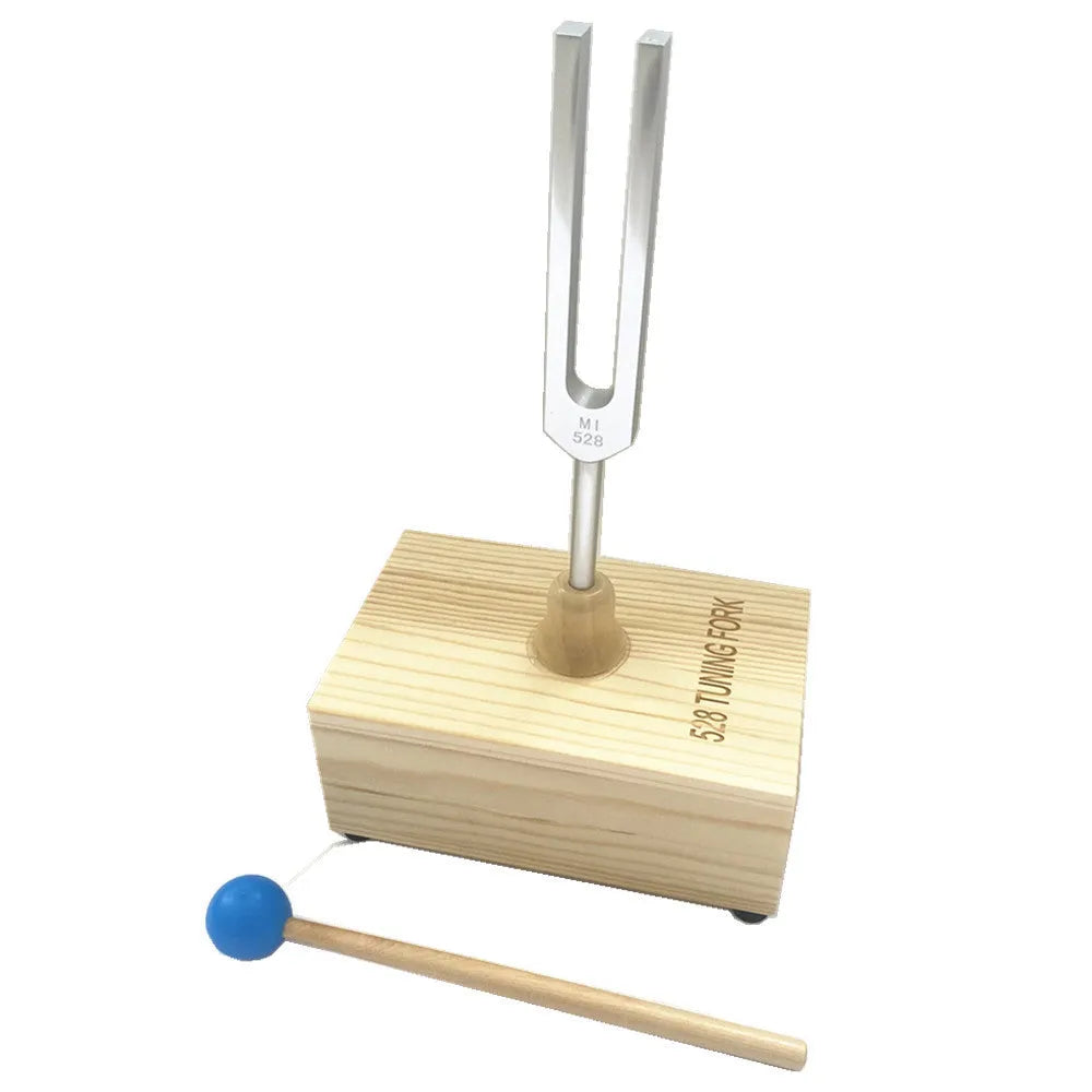Aluminium alloy 432Hz tuning fork with speaker and 528 tuning fork set in kraft paper box