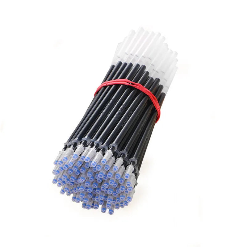 Automatic fade away pen set with holder, case and eight refills for temporary writing