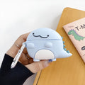 Blue baby dragon silicone protective case for Apple AirPods earbuds