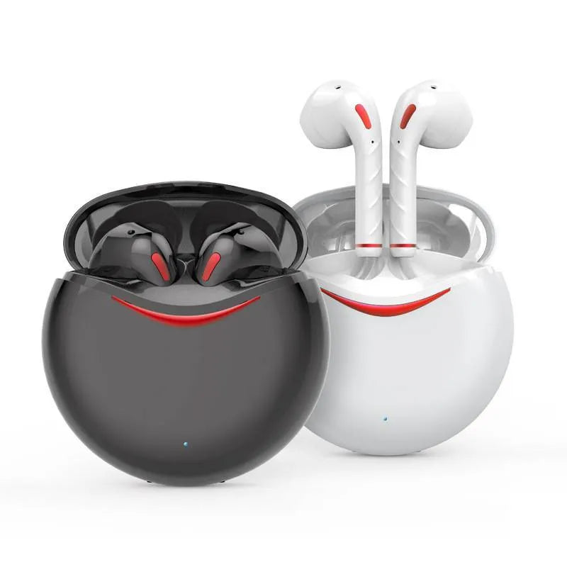 T1 TWS Bluetooth 5.0 Type-C sports earphone in black with charging case and earbuds visible