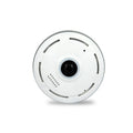 Fisheye network camera indoor 1.3MP 1280x960 1.7mm lens 10-30m range black plastic housing