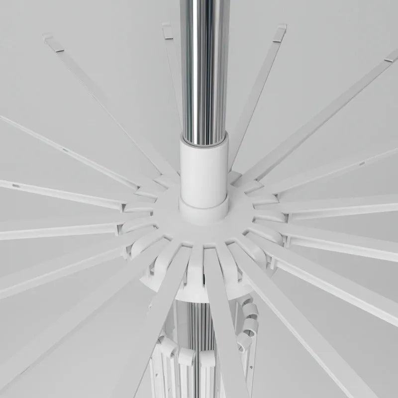 Three-layer stainless steel clothes drying rack with plastic clips for socks, ties, and trousers organisation