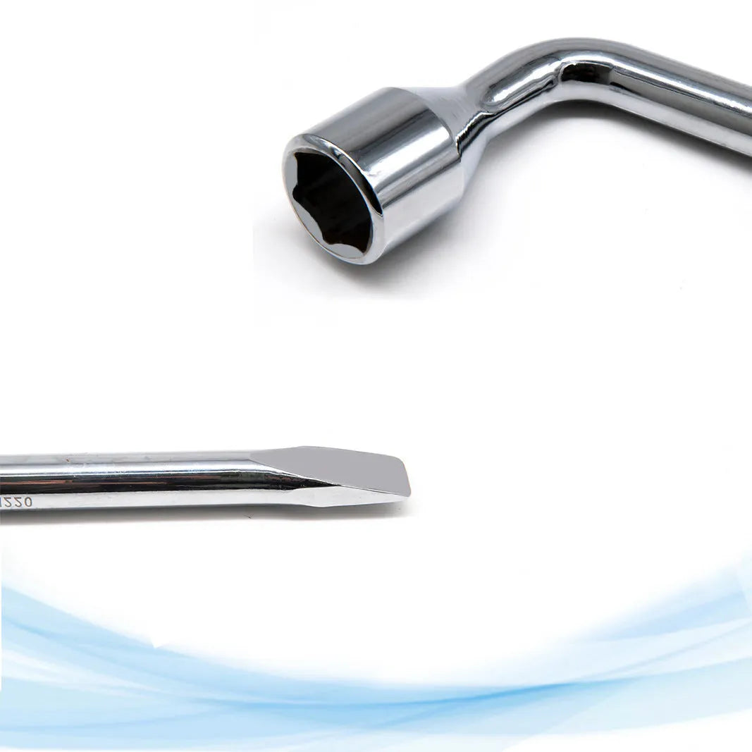 19mm L-shaped socket wrench tool in CR-V steel construction