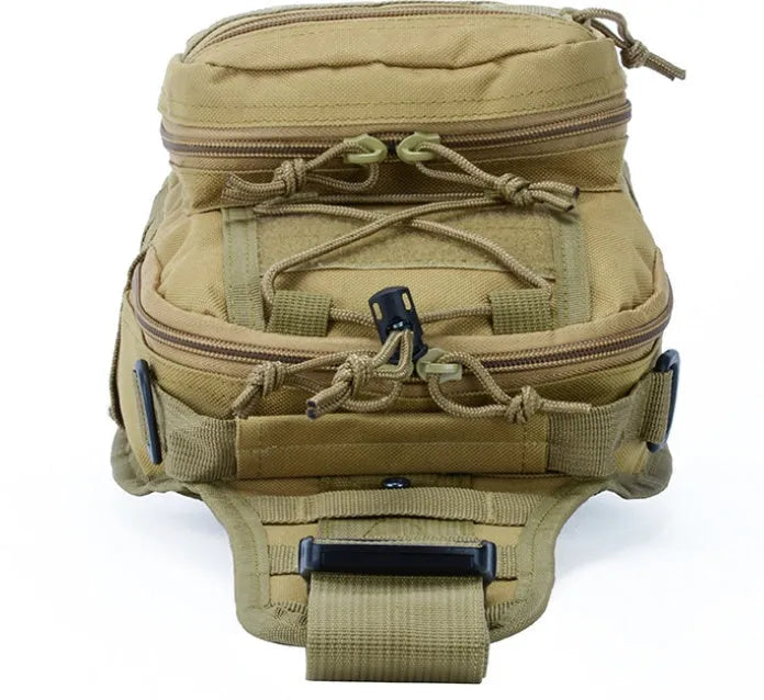 Tactical shoulder bag Oxford 600D encryption in jungle camouflage with main compartment and strap