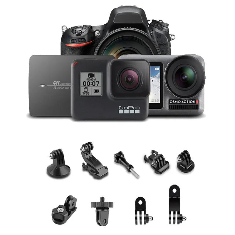 Black and white Bluetooth selfie stick with wireless remote, extended with phone mounted on 360-degree head and tripod base deployed.