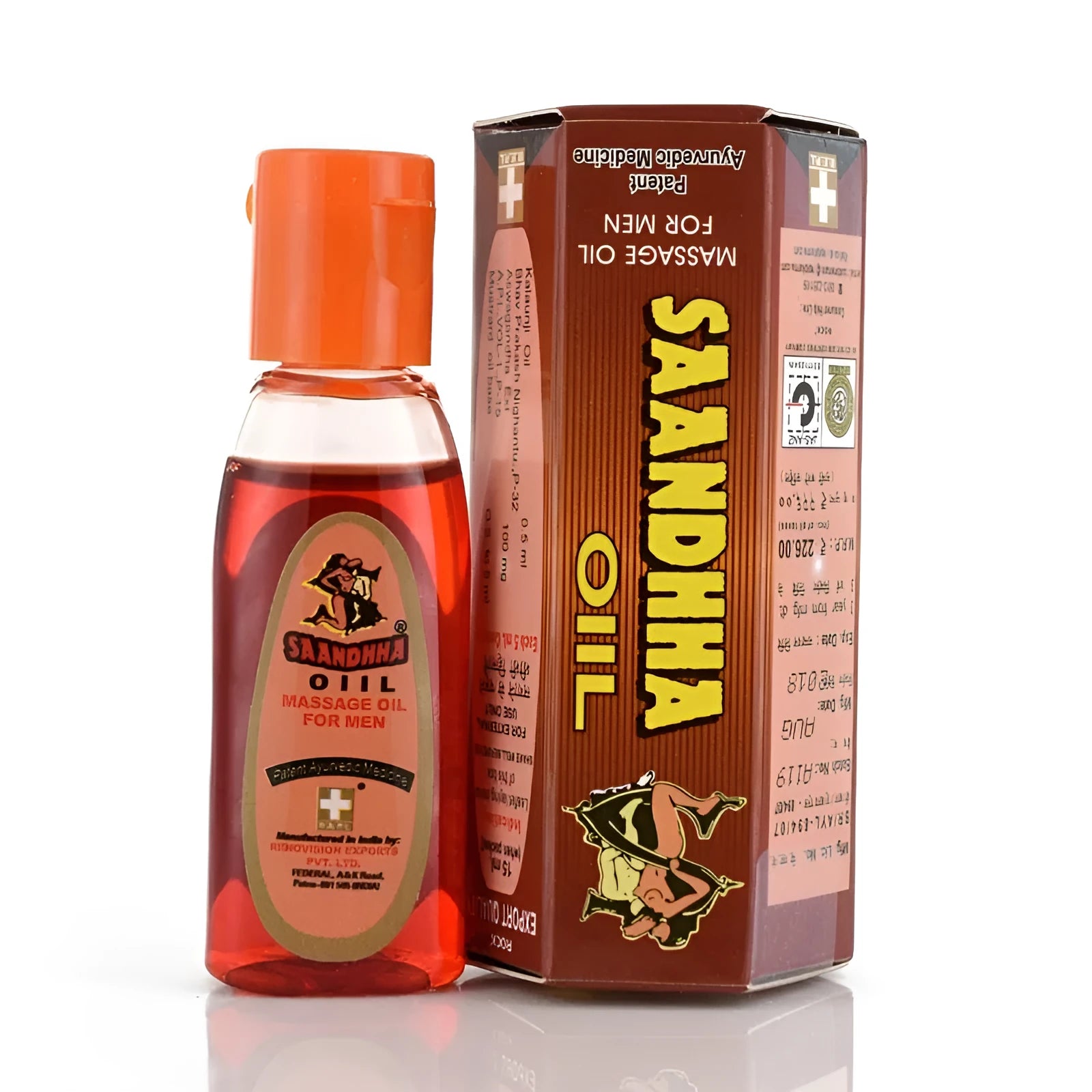 Saandhha Oil 15ml compound essential oil bottle for male erectile dysfunction support