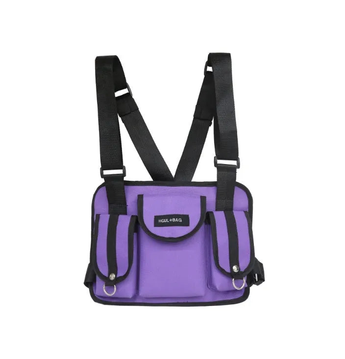 Nylon casual sports backpack in black with curved shoulder straps and plain finish, 20-35L capacity