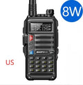 8W VHF/UHF handheld walkie-talkie station with antenna and 2800mAh lithium battery