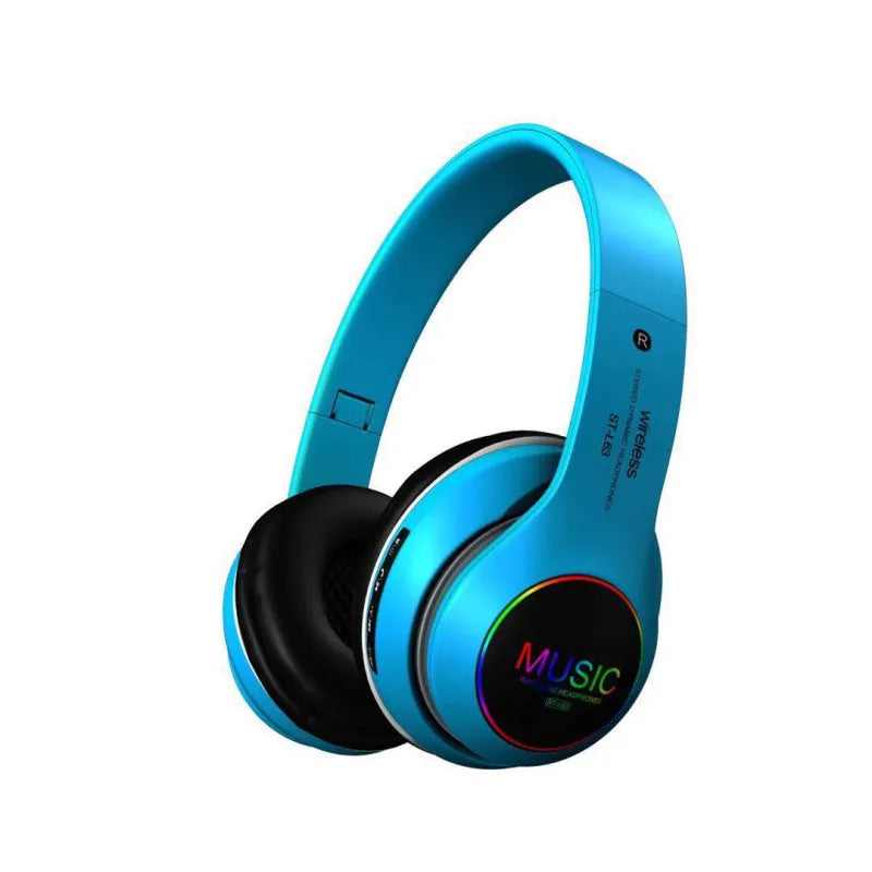 Black Bluetooth headphones showing on-ear design with visible 40mm speaker drivers.