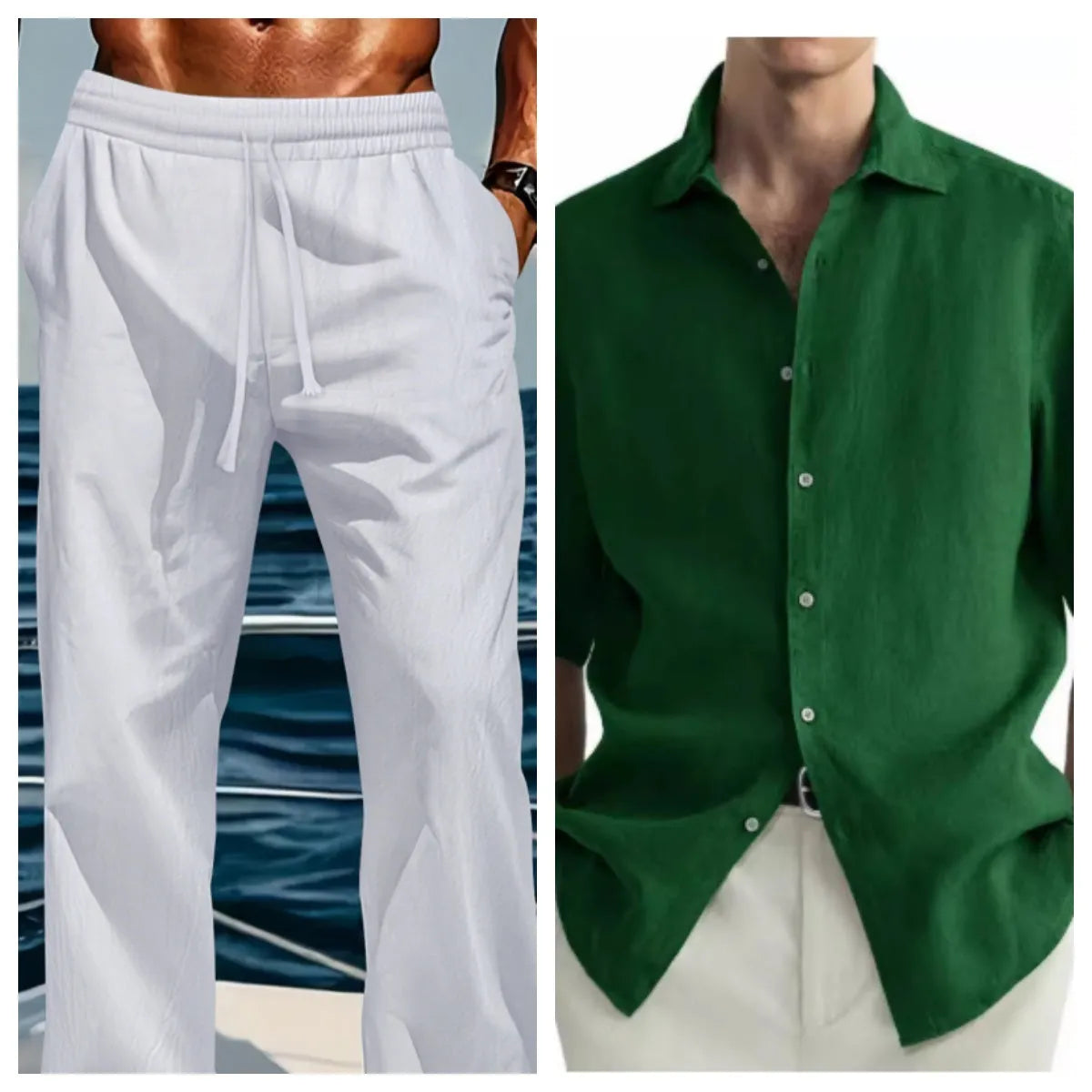 Men's green washed cotton casual shirt cardigan showing regular fit design
