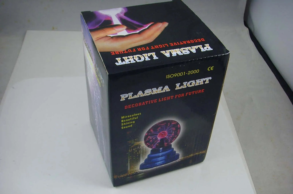 Colourful USB magic ball light with 7.62cm glass sphere on ABS base for decorative lighting