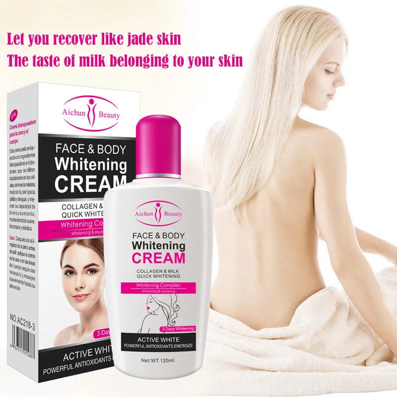 Aichun Milk Body Milk 120ml bottle – nourishing and hydrating body lotion with milk protein
