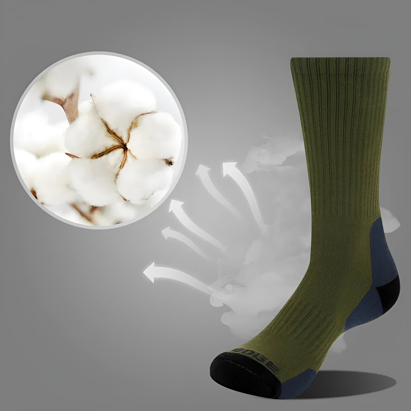 Men's medium tube casual basketball socks in combed cotton with breathable sweat-absorbing fabric