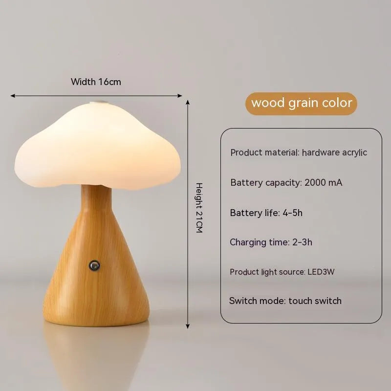 Creative Touch Charging Lamp Atmosphere USB table lamp in white, 16x21cm, with metal holder