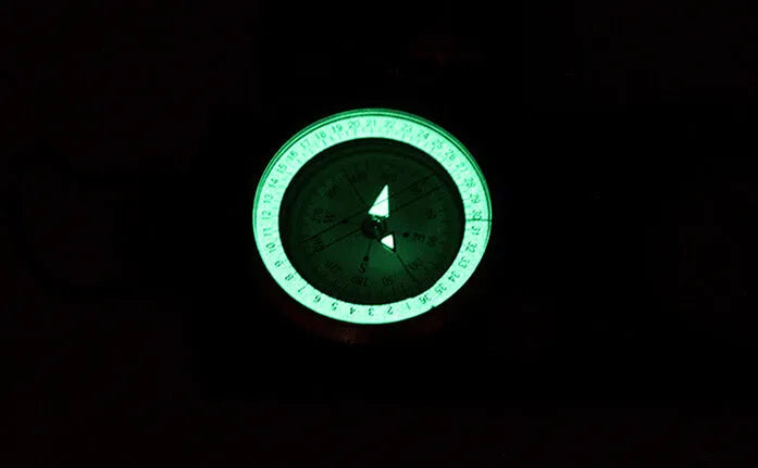 K4074 multi-function slope gauge in army green with foldable metal cover and luminous dial
