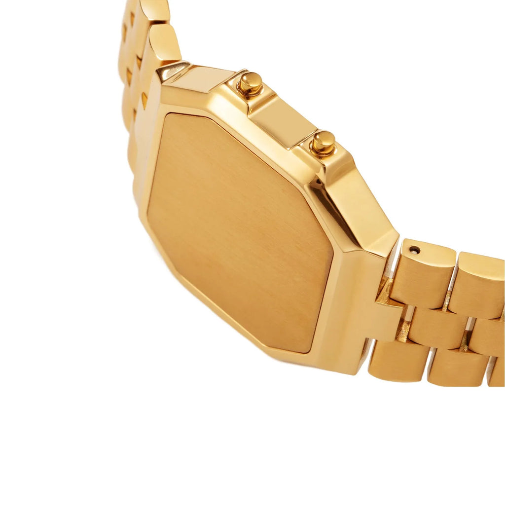 Small square wristwatch bracelet without time display, alloy case, titanium steel band, 35mm x 36mm dial, in steel colour