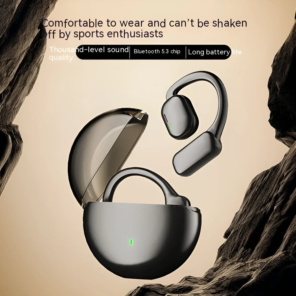 Wireless Bluetooth headset with noise reduction and breathing light in black or milky white