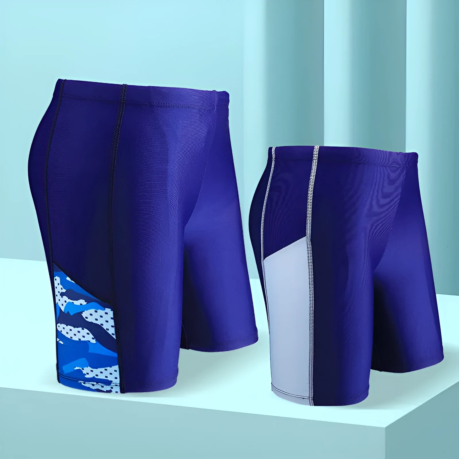 Children's quick-dry polyester swimming trunks for boys in 69213style, high elasticity, sizes L to 5XL