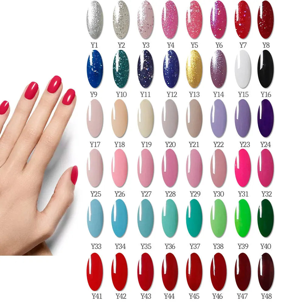 80W nail phototherapy machine set with gel lamp and 20 colour nail polish bottles by Santilady