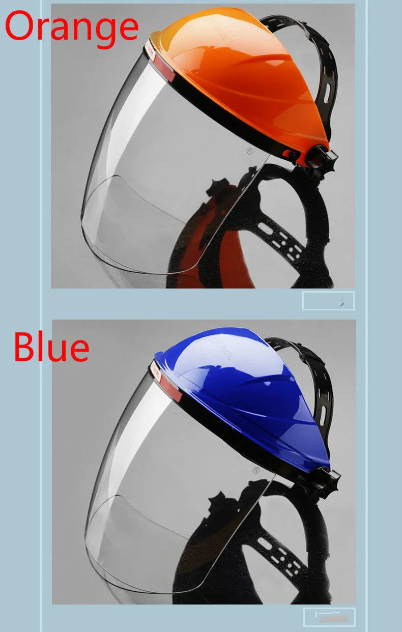 Heat-proof oil fume mask in PC material for kitchen splash protection, available in black