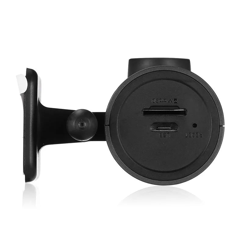 White car dashcam with 130 degree lens and voice control for 1080P recording