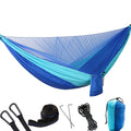 Anti-mosquito outdoor camping hammock in Nylon with 290x140cm size and 200kg load capacity in four colours