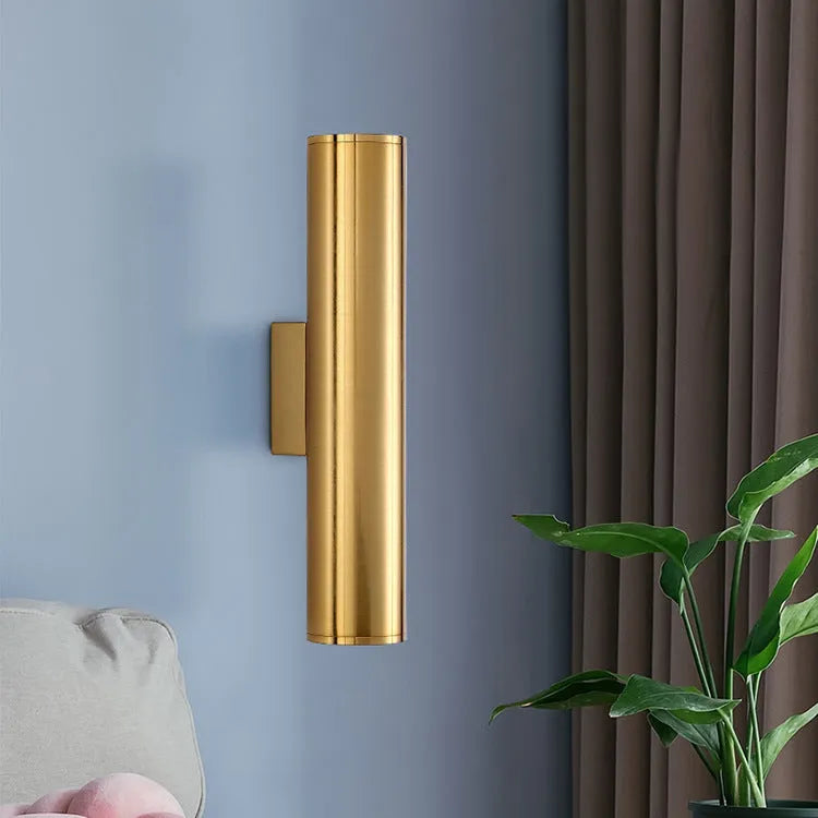 Up and down LED wall light aluminium alloy 65x300mm warm white COB 2 bead
