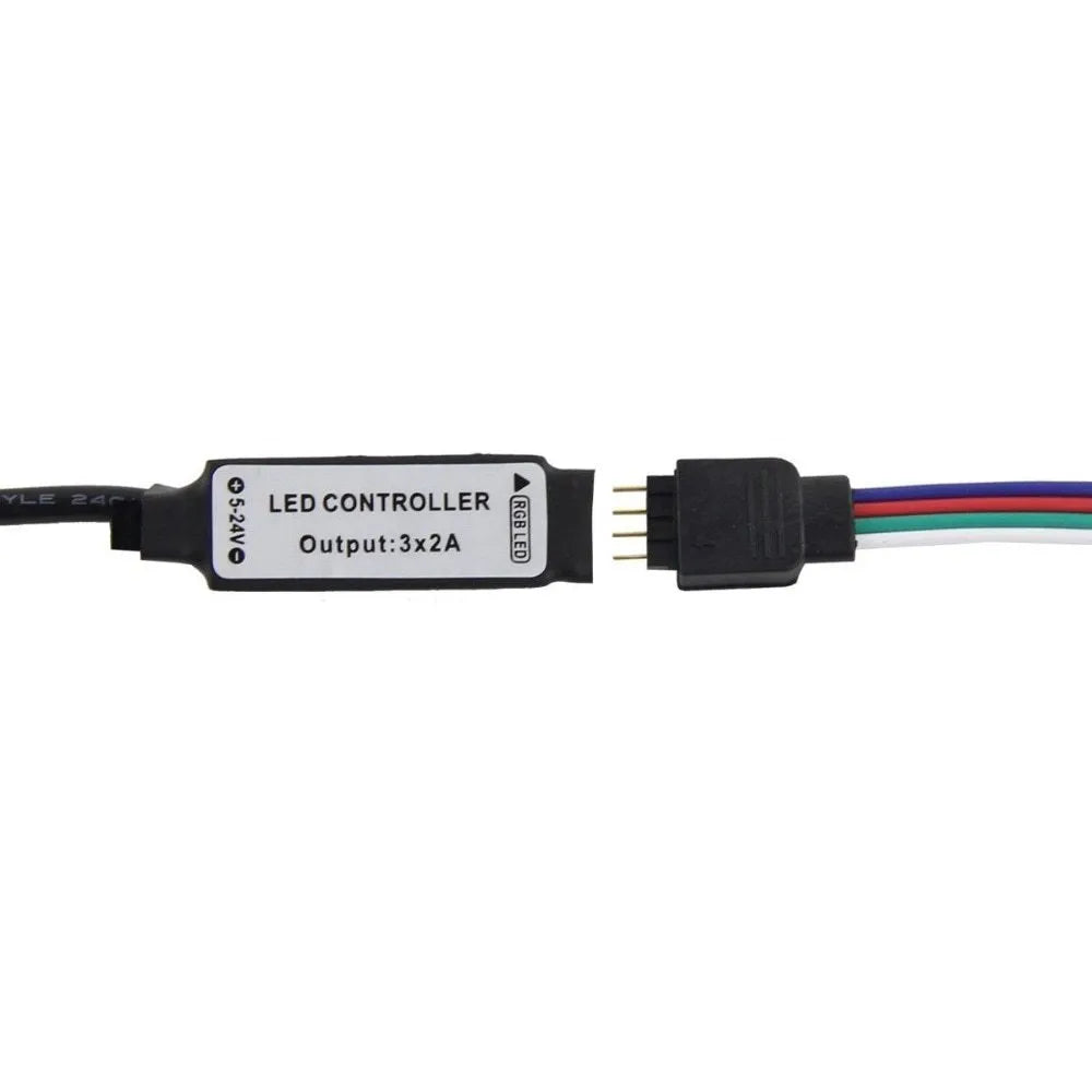 USB LED light strip with SMD5050 LEDs showing white illumination along 1 metre flexible strip with USB cable
