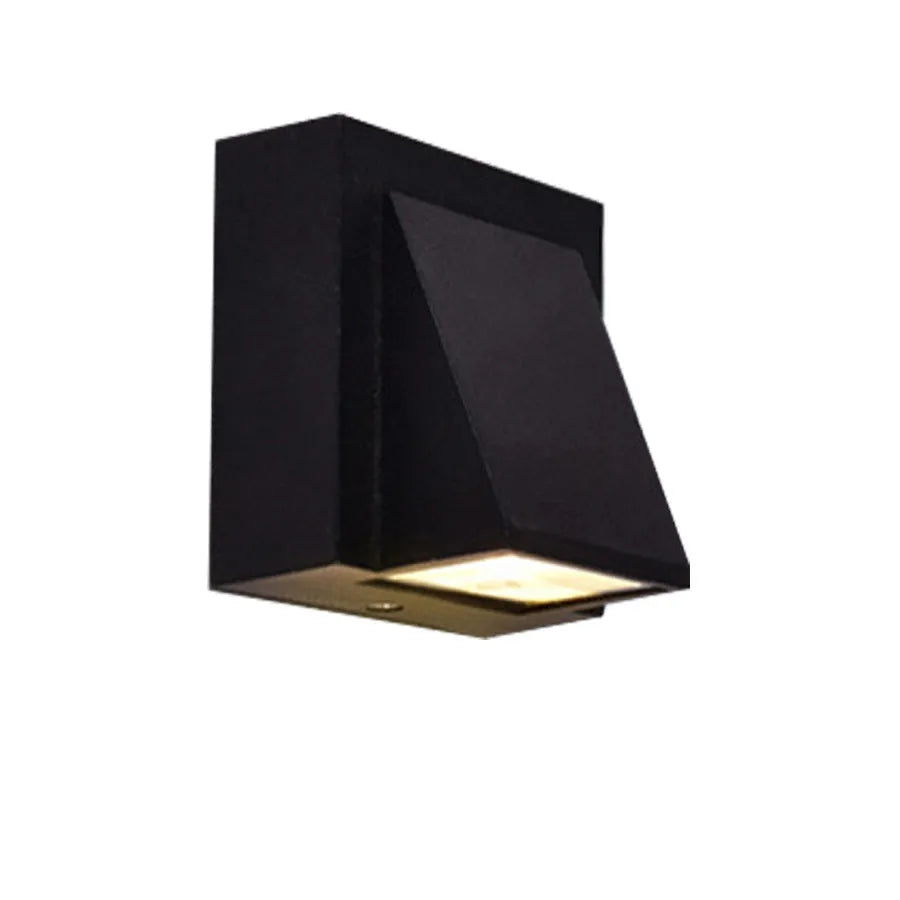 European style waterproof glass LED wall lamp 5W for courtyard background wall