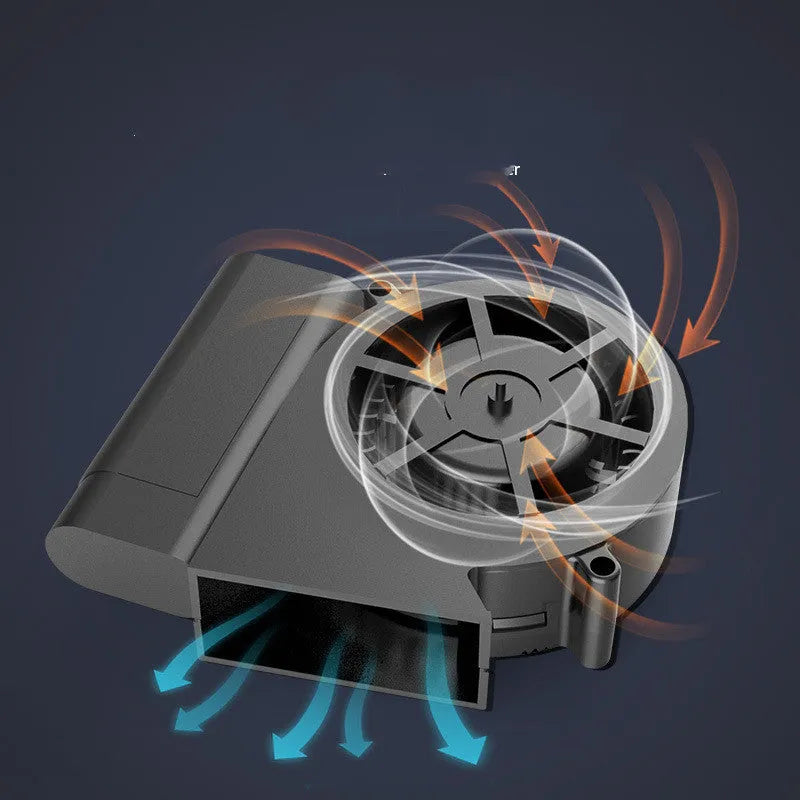 Black multi-function electronic ashtray purifier, 18x18x7.3cm, with 3000mAh battery and negative ion air cleaning.