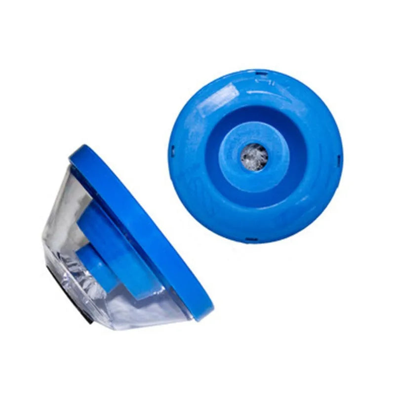 Blue bowl-shaped electric hammer dust stopper cover with sponge and PVC gasket.
