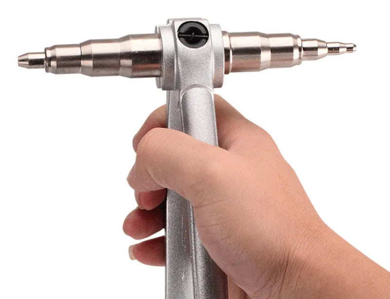 Manual tube expander tool for refrigeration work with alloy steel construction