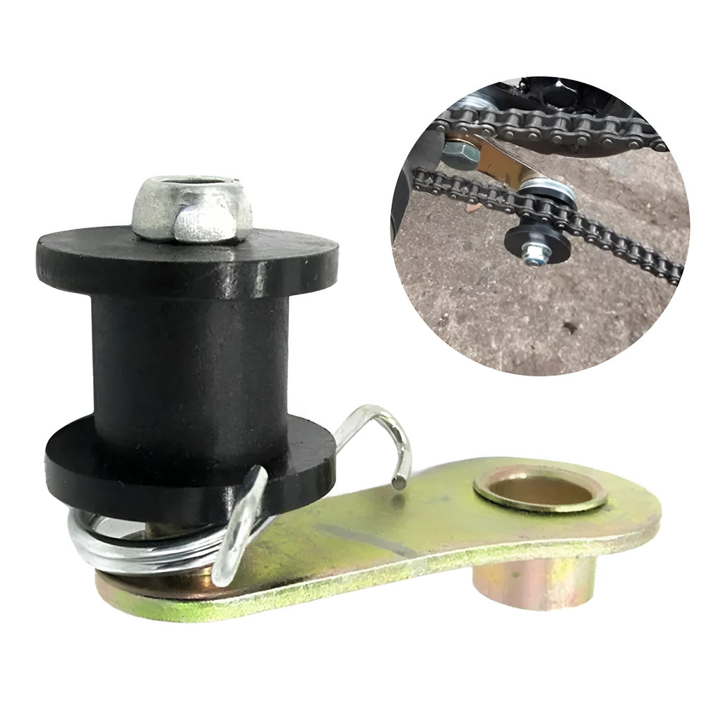 Off-road ATV chain tensioner accessory in black for vehicle model ATV