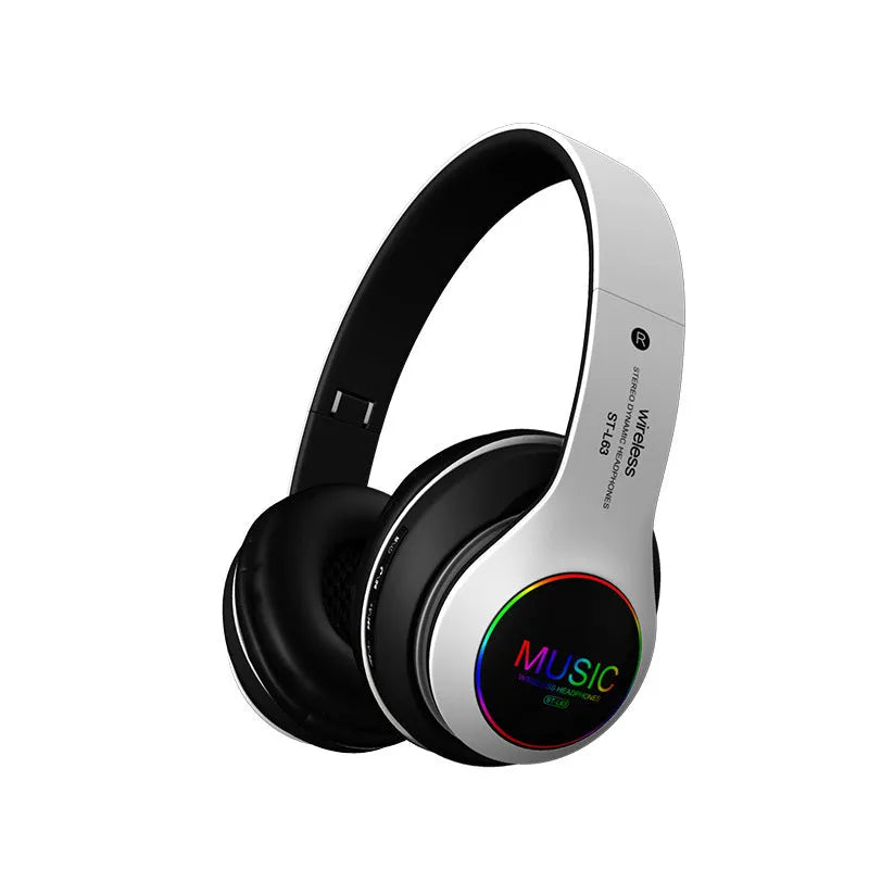 Black Bluetooth headphones showing on-ear design with visible 40mm speaker drivers.