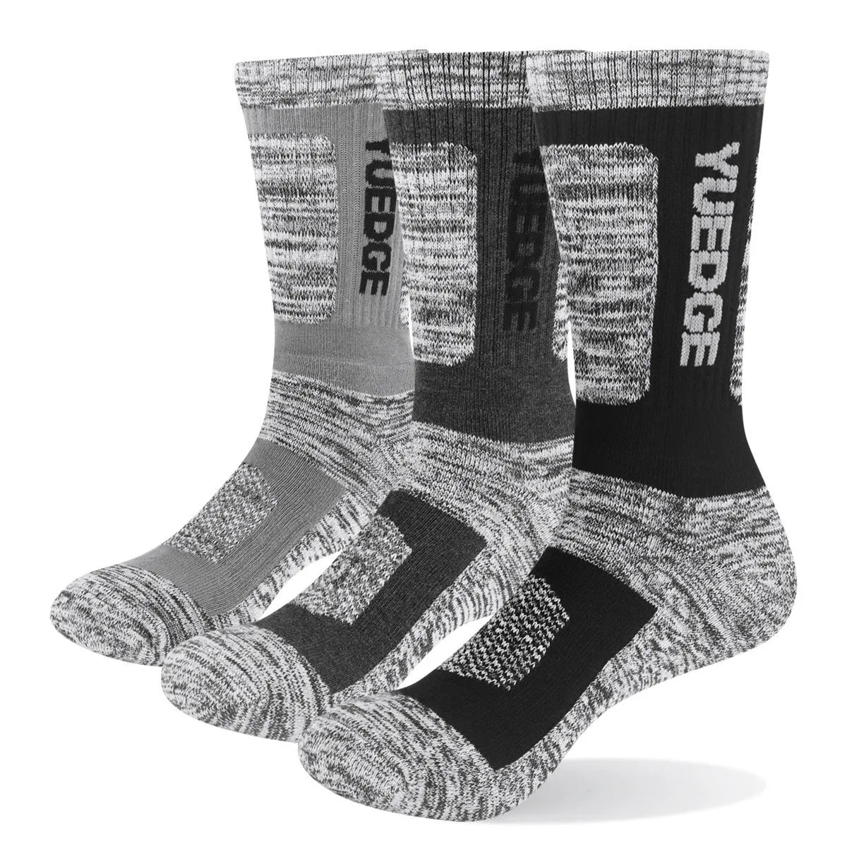 Men's medium tube casual basketball socks in combed cotton with breathable sweat-absorbing fabric